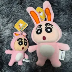 クレヨンしんちゃん ウサギ人形 ぬいぐるみ キーホルダー セット