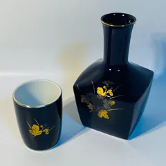 徳利 ぐい吞み 花柄 各1客セット 酒器 陶磁器 お猪口 おちょこ 日本酒 酒 送料込み フォロー割 クーポンご利用可能 お値引き交渉可能 一点限り