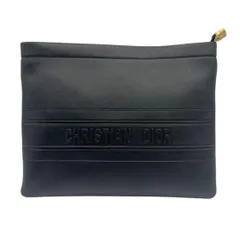 ⭐️ほぼ未使用⭐️ ディオール ストライプポーチ クラッチバッグ ブラック