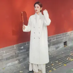 (海外配送)ウール ダブル ロング コート