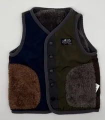 【新入荷!!】☆セット割対応☆ エフオーキッズ キッズ ベスト モコモコ 100cm （1679）