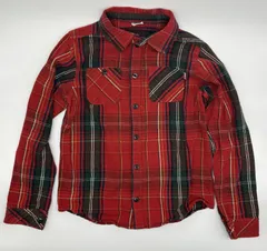 【新入荷!!】☆セット割対応☆ ブリーズ キッズ 長袖 シャツ チェック 160cm （1693）