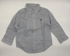 【新入荷!!】☆セット割対応☆ ラルフローレン キッズ 長袖 シャツ チェック 4/4T 100cm前後 （1339）