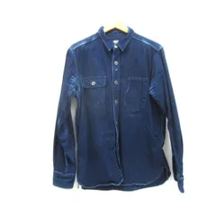 MOMOTARO JEANS 桃太郎ジーンズ ヘリンボーンシャツ SIZE:40 メンズ □UF4655
