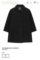 ジャケット・アウター coyseio COY DOUBLE COAT GREY 2c4408386ff587d3f44da0b0e976b4