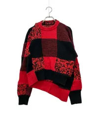 サカイ 長袖ニット Buffalo Check Pullover  モード 22-05945 レディース SIZE 1 (S) Sacai