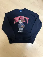 YALE ブルドッグ ユニバーシティ ネイビー スウェットシャツ トレーナー large 100