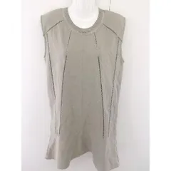 ◇ athe vanessabruno 裏起毛 ノースリーブ ミニ チュニック ワンピース サイズM カーキ レディース  【中古】 【1205300005925】