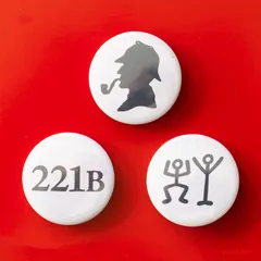 缶バッジ 32mm　シャーロック・ホームズ（3個セット）