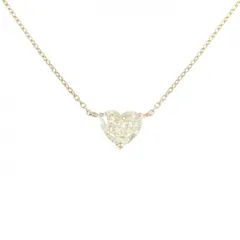 K18PG ダイヤモンド ネックレス 1.006CT L SI1 ハートシェイプ