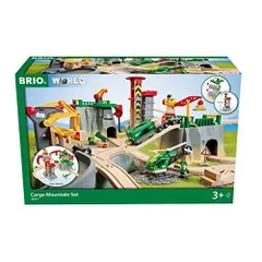 BRIO WORLD (ブリオ ワールド) カーゴマウンテンセット 36010「全49ピース」対象年齢 3歳~ (電動車両 電車 おもちゃ 木製