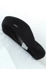 (M) カンゴール 帽子 ブラック ベレー帽 ウール モヘア 暖かい-279B