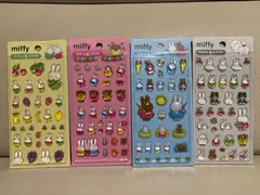 韓国限定 ミッフィー ボンボンドロップシール 3D ぷっくりシール 4種セット