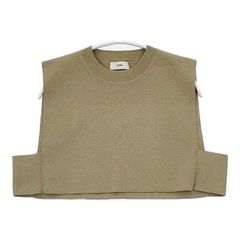 nest Robe ノースリーブトレンチベスト UpcycleLino リネンコットン