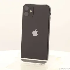 〔中古品〕 iPhone11 64GB ブラック MWLT2J／A SIMフリー【297】