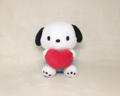 (新品/正規品) ハートの中はポチャッコ サンリオ キーホルダー ぬいぐるみ ウーチョンキーリング 13cm