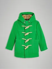 バーバリー チルドレン ダッフルコート (14歳 グリーン)