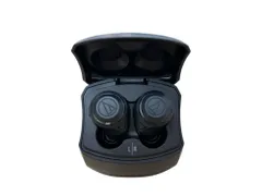 audio-technica (オーディオテクニカ) 完全ワイヤレスイヤホン Bluetooth ノイズキャンセリング ATH-CKS50TW ブラック 家電/027