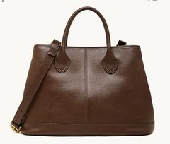 CTHY 2way トートバック ダークブラウン レザー シンプル ショルダー 