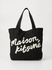 メゾンキツネ ハンドドライ エコバッグ ブラック