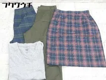 ◇ 《 LOWRYS FARM まとめ売り4点セット サイズLのみ Tシャツ カットソー パンツ スカート レディース 》  【1102020009601】