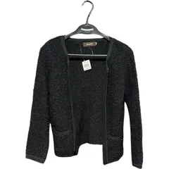 ZK6 JUSGLITTY   ジャスグリッティー カーディガン ボレロ ニット 長袖 ブラック 黒 レディース2サイズ