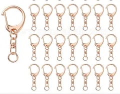 キーホルダー金具, カニカン付き, ローズゴールド29個