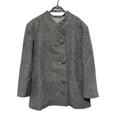 ZK7 COMME CA DU MODE   コムサデモード コート スタンドカラー ノーカラー ジャケット ミディアム ショート丈  レディース ウール