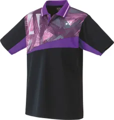 ヨネックス YONEX テニス ユニゲームシャツ 半袖 トップス ベリークール 吸汗速乾 UVカット 制電 試合 大会 部活 クラブ チーム 日本バドミントン協会審査合格品 メンズ レディース  10538 007 ブラック