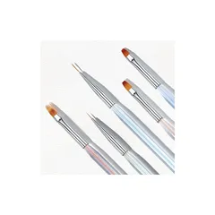 Modelones ネイルブラシセット ジェルネイル筆 オーロラ ネイルアートペン*5 カラーセットジェルネイル用筆セット ふでセット ビルダーグルーブラシ ネイルアートラインブラシ ネイルドットペンなどのネイルアートデザインペンペイントツール 初心者セッ 1