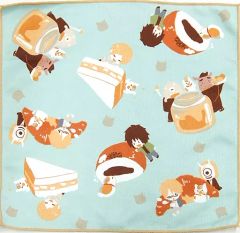 【中古】雑貨 集合/総柄 キッチンクロス 「一番くじ 夏目友人帳～ニャンコ先生と焼きたてパン～」 F賞