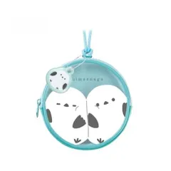 シマエナガ 丸形コインポーチ 