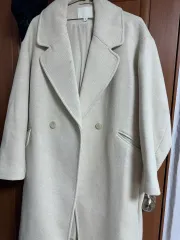 H&M アイボリー ロングコート