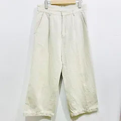 JOURNAL STANDARD luxe タック ワイドパンツ コットン リネン サイズM 日本製 生成り オフホワイト【送料込み】