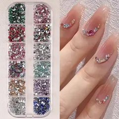 ネイル ラインストーン 1000個セット ネイル用 輝くそして透明な ネイルパーツ ストーン 立体 小さい クリア キラキラ ネイルアート パーツ ジュエリー デコパーツ DIY 手芸 ハンドメイド 0