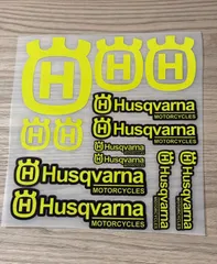 ★アウトレット★新品 MX RACING ハスクバーナ Husqvarna Motorcycles 20 cm レーシング ステッカー アクセサリー デカール グッズ Bのサムネイル