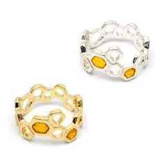 [ガーグル] ハニカム リング カラー：シルバー 