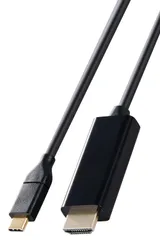 エレコム usb c 変換ケーブル 1m Type-C to HDMI 4K(3840×2160px)/60Hz マルチディスプレイ ミラーリング 【iPhone MacBook iPad Android 等に対応】 ブラック MPA- [ブラック] [1m]