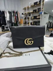 A級コンディション GUCCI グッチ マーモント gg チェーンバッグ