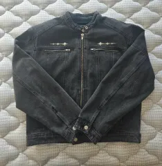 ノーブランド デニム ブラックデニムジャケット