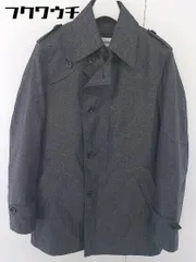 ■ ◎ レ ミュー Les Mues ライナー付き 長袖 コート サイズS（165cm） グレー系 メンズ  【中古】 【1112200011492】