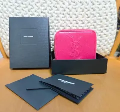 正規品 Saint Laurent サンローラン ジッパー 二つ折り財布