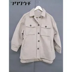 ◇ ◎ ADOLESCENCE アドレセンス ビッグシルエット 長袖 CPO ジャケット ベージュ レディース  【中古】 【1112270002383】