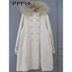 ■ tasse tasse タスタス ラクーンファー 長袖 コート サイズ3 ベージュ レディース  【中古】 【1112270008743】