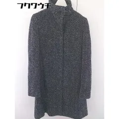 ■ ◎ K.T KIYOKO TAKASE ケーティー キヨコタカセ ウール混 チェック 長袖 コート サイズ9 ブラック グレー レディース  【中古】 【1112290003421】