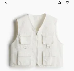 Hm エイチアンドエム エンブロイダリー カーゴ ベスト