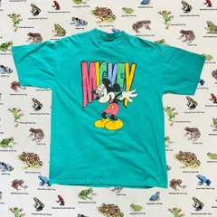 ミッキーマウス　Tシャツ　ターコイズ　アメカジ　古着　アメリカ古着　都内　中野区　古着屋