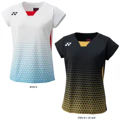 ヨネックス YONEX テニス ウィメンズゲームシャツ フィットシャツ シャツ ウェア トップス 部活 クラブ 練習 練習試合 自主練 トレーニング  20824 011 ホワイト