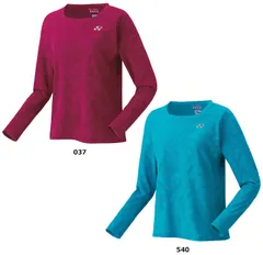 ヨネックス YONEX テニス ウィメンズロングスリーブTシャツ シャツ ウェア トップス 部活 クラブ 練習 練習試合 自主練 トレーニング  16718 540 ライトターコイズ