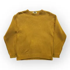 90’s エディーバウアー　コットンニット　マスタードイエロー　アメカジ　古着　アメリカ古着　都内　中野区　古着屋